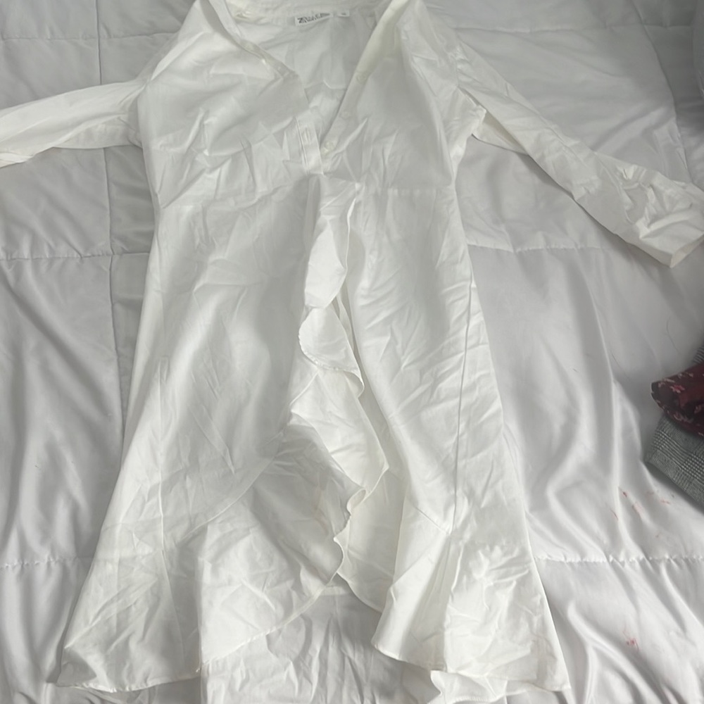 Long ruffle top